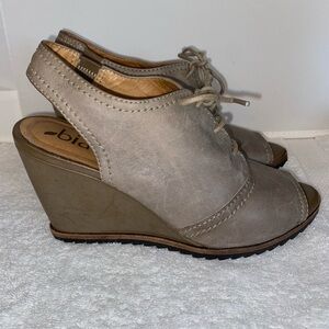 Biala Bayley Lace-Up Bootie Wedges